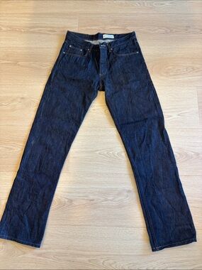 Gustin Men's Raw Indigo Straight Jeans
